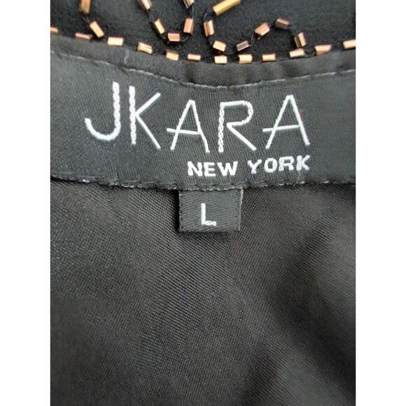 Vintage Silk Beaded Ruched Top Large Y2K 90s Glam Celestial Witchy Whimsigoth - Picture 4 of 4